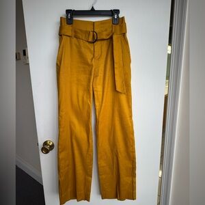 Banana republic linen blend belted pants size 0 Petite